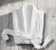 Womens Bath Robe Lounger XL Soft Cozy POTTERY BARN Weekend Warm Comfort Cover Up