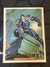 2024 SkyBox Marvel Masterpieces 92 Platinum Darkhawk #11 Leather