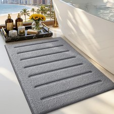 Soft Absorbent Bathroom Rugs, Non Slip Bath Mats for Bathroom, Fluffy Thick S...