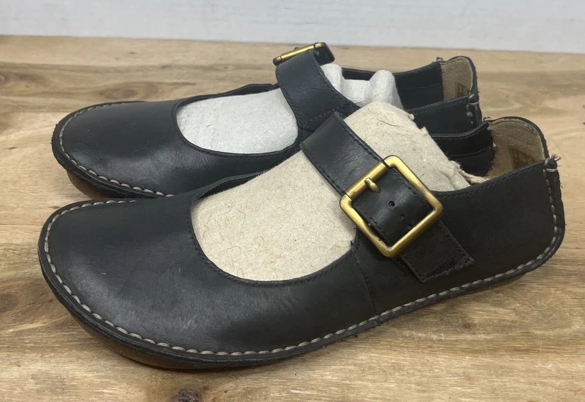 Clarks Scarpe basse da donna Natalyn Lane Mary Jane, Pelle nera, 6.5 Wide