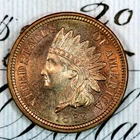 * 1862 * SUPERB+ GEM BU MS INDIAN HEAD PENNY * FROM ORIGINAL COLLECTION