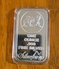 1 Oz Fine Silver Silvertowne Bar Prospector In Air-Tite Case