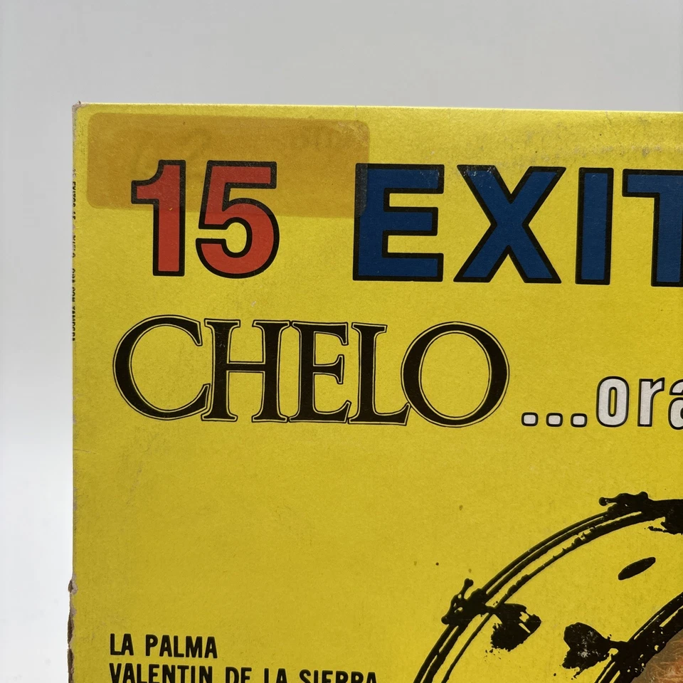 Chelo-15 Exitos Oro Con Tambora Latin Musart EM2034 1987 NM/VG Lp Vinyl Record - Image 2 of 4