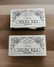 Vintage W.M. DALTON Cherbourg French Lead Crystal Old Fashioned Glasses Set of 4