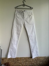Prada Cotton Slim Fit White Low Rise Pants Trousers Men's Size 46
