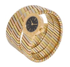 Bvlgari Serpenti Tubogas Yellow/White/Rose Tri-Tone Gold Ladies Watch BB191T