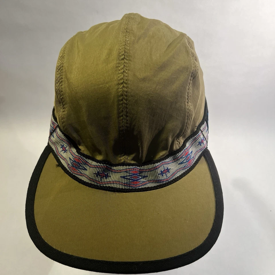 Vintage Kavu Seattle Hiking Hat Nylon Aztec Strap Cap Medium Multicolor Gorpcore - Imagem 3 de 4