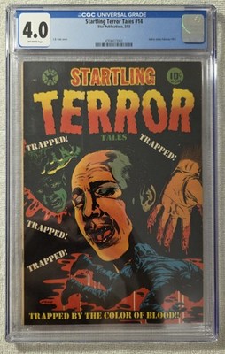 Startling Terror Tales #14 - CGC 4.0 OW - 1953 RARE Classic L.B. Cole Cover