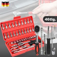 46 tlg Steckschlüssel Satz 1/4 Ratschenkaste...