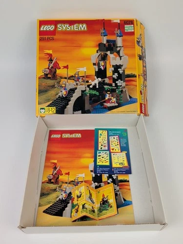 Vintage Retired LEGO Castle: Royal Drawbridge 6078 BOX & MANUAL ONLY Excellent A