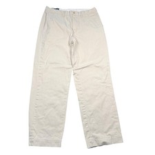 Polo Ralph Lauren Pants Mens 32x30 Khaki Preston Chino Flat Front Cotton
