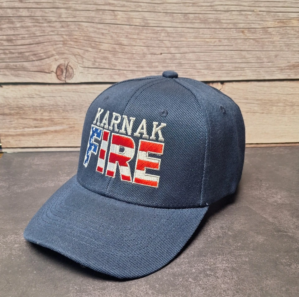 Custom Fire Department Embroidered Snapback & Flexfit Caps – 40 Hat Color Option - Image 3 of 3
