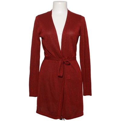 Oodji, Strickjacke, Damen, Größe: 38, Rot, Metallfaser/Viskose, Einfarbig #eAW