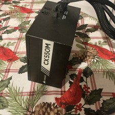 Corsair CX550M ATX Modular Power Supply 550W PCIe CPU SATA Peripheral Connectors