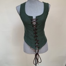 RAWBLADE Emma Corset Forest Green Fantasy Renfair Romance Fairy Costume Festival