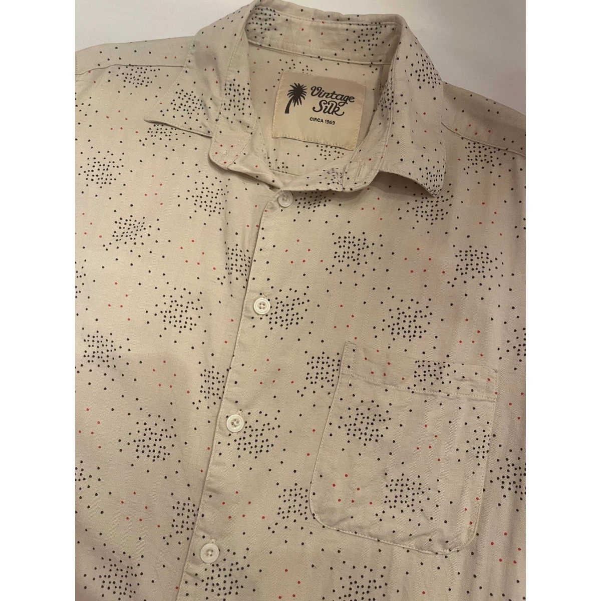 Vintage Silk Silk Casual Button-Down Shirts for Men for sale | eBay