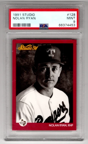 Nolan Ryan 1991 Donruss Studio #128 TEXAS RANGERS PSA 9 Mint