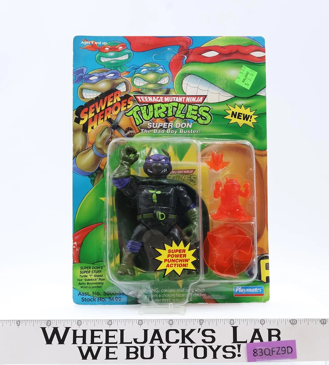 Figurine Tortue Ninja Donatello - Série 'Sewer Heroes' / 'Super Don', 1993, Occasion, Collection Vintage