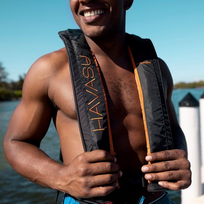 #ad #ad Transport Canada Approved Inflatable PFD Automatic Manual Life Jacket Vest 24g $53.89