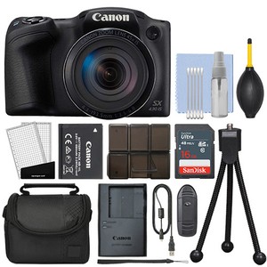 Canon-PowerShot-SX430-IS-20MP-Digital-Camera-45x-Optical-Zoom-Black-16GB-Kit