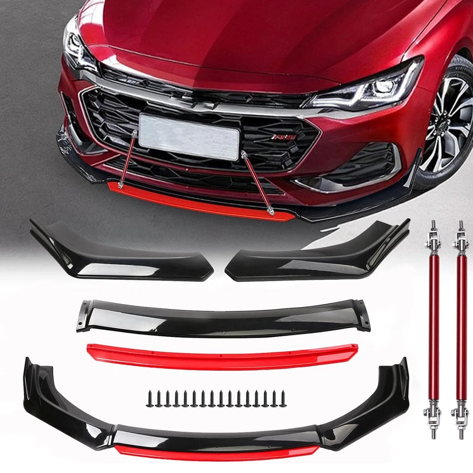 For Hyundai Kona 2018-2022 Front Bumper Lip Spoiler Splitter Rear Lip Side Skirt Foto 2 de 4