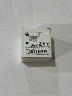 ALLEN BRADLEY  100-K12ZJ400 MINITURE CONTACTOR 12A  24VDC  COIL  *NEW IN BOX*