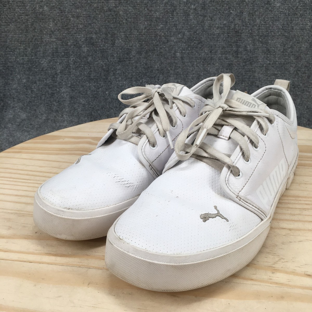 Puma Shoes Mens 12 El Rey 2 Sneakers White Lace Up Low Top