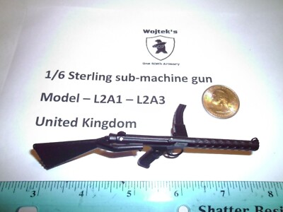 LF12    1/6 Homemade Sterling sub-machine Model  L2A1   L2A3 United Kingdom