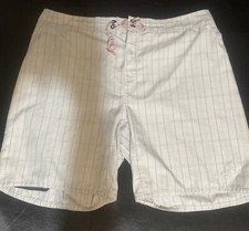 The North Face Board Shorts Size 40 Drawstring Pockets Logo. Gray Stripe. 8
