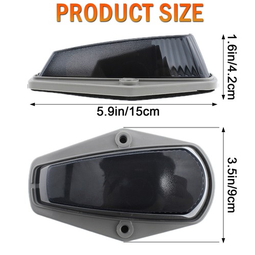 Amber/Smoke Roof Top Cab Marker Lights for Ford F-250 F-350 Pickup 1975-1995 - Picture 33 of 108