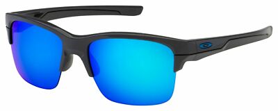 OO9316-04 Mens Oakley Thinlink Sunglasses - Dark Grey - Sapphire Iridium