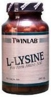 Twinlab L-lysine 500mg (100 Capsules), 100 Cap. Shipping Is Free Twinlab L-lysine 500mg (100 Capsules), 100 Cap. Shipping Is Free