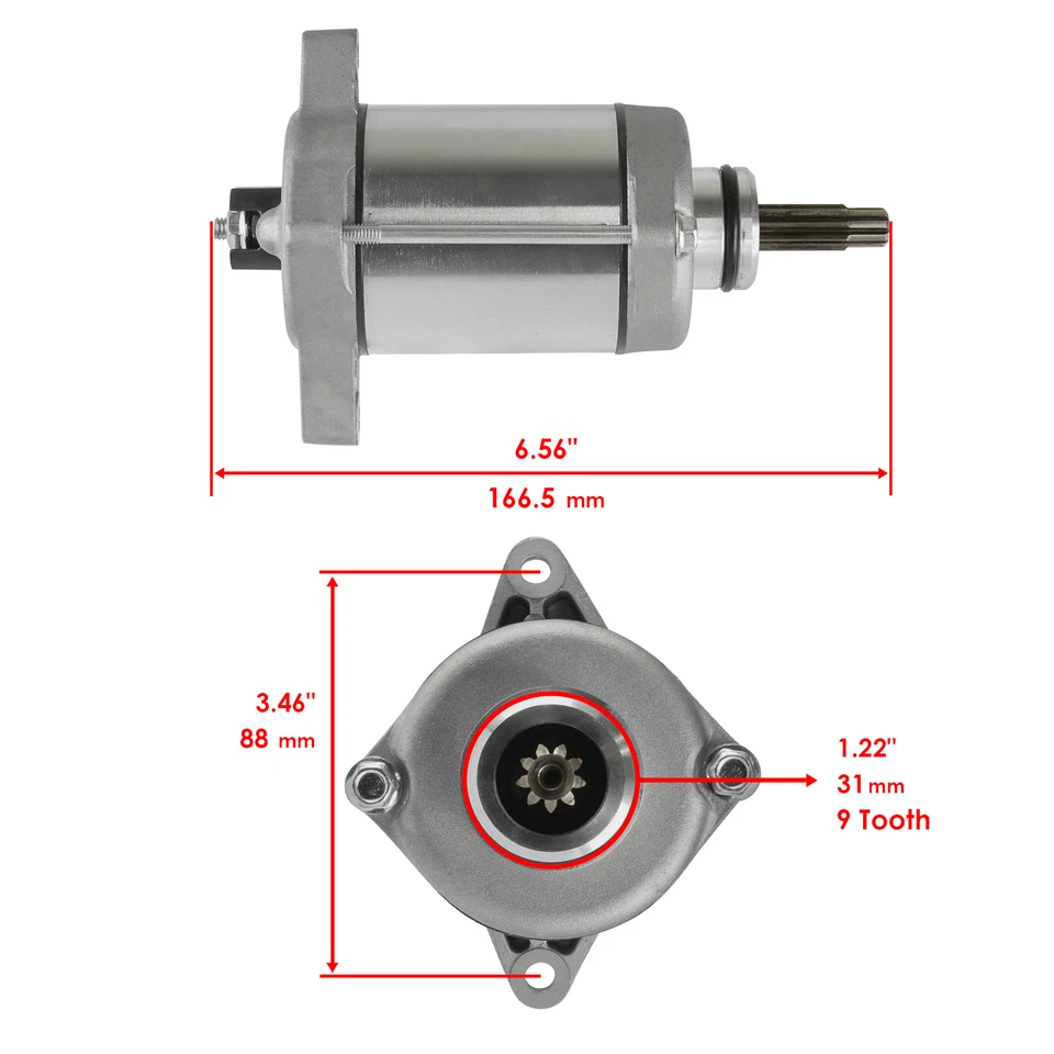 Starter for Honda Foreman 500 520 TRX520FE2 ES EPS 2020 - 2024 / 31200-HR6-B01 - Image 2 of 4