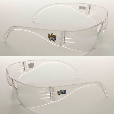 2 x Gold Coast Titans NRL Safety Eyewear Glasses carbonate Work Protect CLEAR