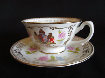 Royal Collection Porzellan Teetasse & Untertasse Celebration Life of HM The Queen Mother