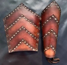 Viking leather bracer for LARPS-Medieval Renaissance Viking warrior leather arm