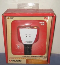 Encore Electronics USB 2-PORT PS/2 KVM Switch with Cables - ENKVM-PS2 SEALED BOX