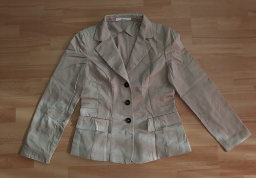 RENA MARX Damen Blazer 38 beige sehr gut wie neu