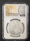"1882-CC" NGC MS-70 2023 FIJI MORGAN DOLLAR First Day of issue