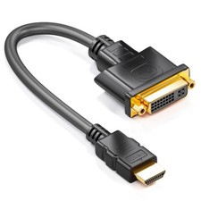 deleyCON HDMI zu DVI Adapter - Stecker auf Buchse - FullHD - TV / Beamer / PC