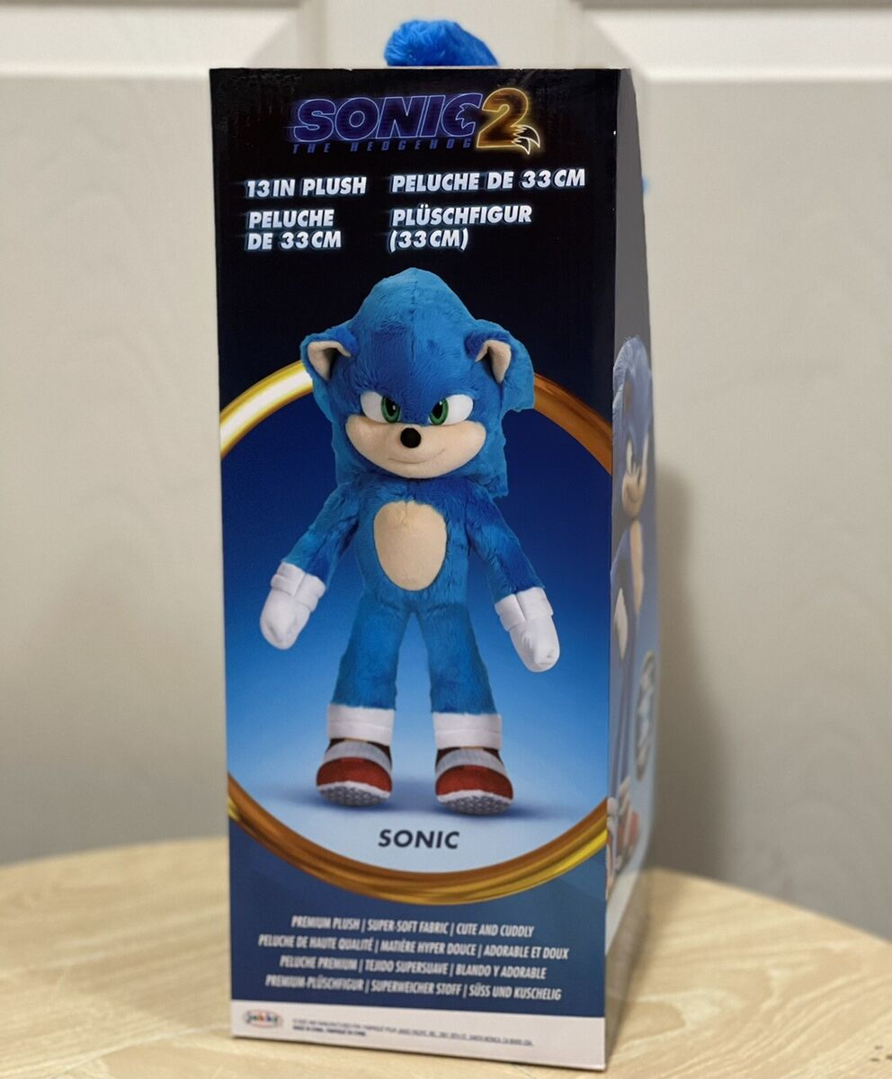 Boneco Sonic 2 Filme Original Plush 33 Cm Importado Eua