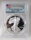 2022-S PROOF SILVER AMERICAN EAGLE PCGS P70DCAM FIRST STRIKE