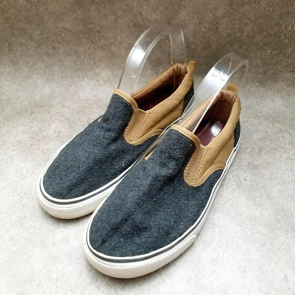 Old Navy Big Boys 855929 Size 5 Gray  Textile Slip On Loafer - Imagem 3 de 4