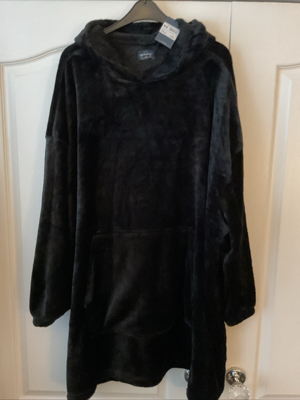 Unisex Snuggle Soft Blanket Hoodie S/M Warm Loungewear Oversized Black RRP£30