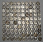 100 90% Silver Roosevelt Dimes, Mixed Dates, Mint Marks , 2 Rolls