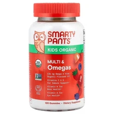 SmartyPants Organic Kids Multivitamin, Daily Gummy Vitamins: Vitamin C, D3, Zinc