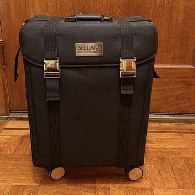 BELLAMI Professional Makeup Hair Trolley Compartments Travel Roller Bag Luggage
