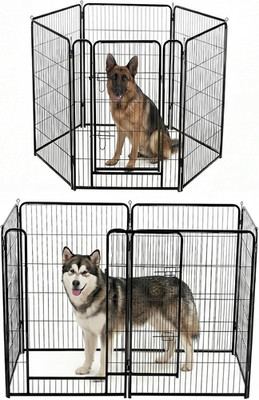 Dog Playpen for Indoor 40 Inch 6 Panels - Portable Heavy Duty Metal Pet Exercise