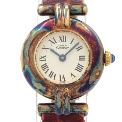 Cartier Must Colisee Vermeil - 1***** 5***** Bordeaux Women's Wrist Watch