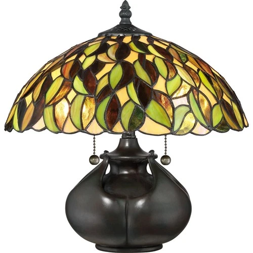 Tiffany - 14.17 Inch 2 Light Table Lamp Table Lamp Quoizel Lighting TF3181T - Picture 1 of 5